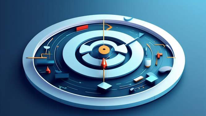 示意图：环形靶盘与流量转化路径